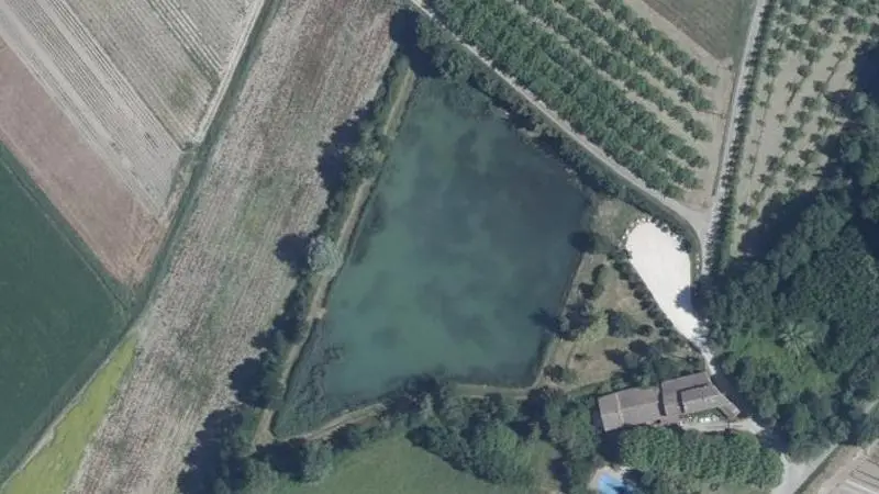 Vue aérienne : Baignade de la Gourdouillère