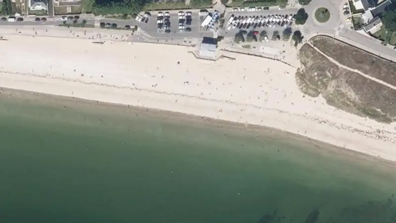 Vue aérienne : Grande Plage
