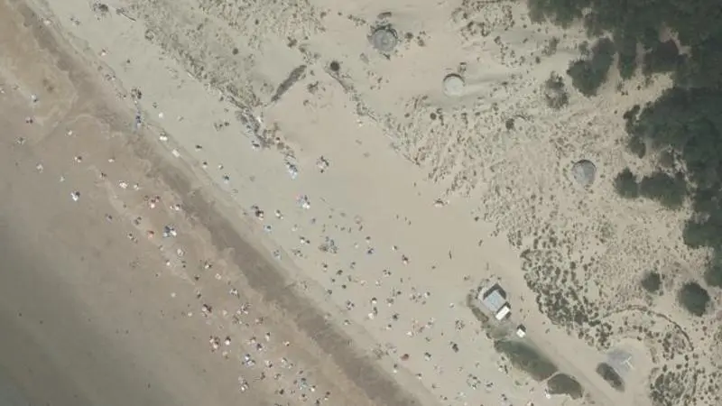 Vue aérienne : Plage de la Grande Cote