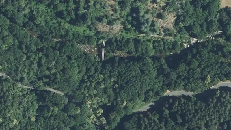 Vue aérienne : La Pensiere de Dourbies