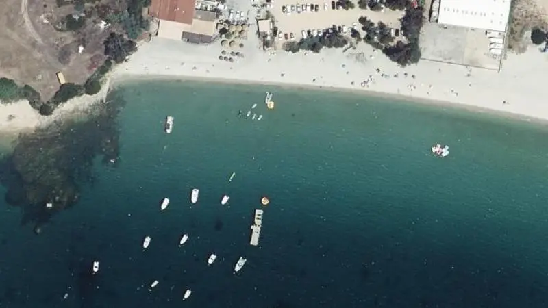 Vue aérienne : Tahiti Plage