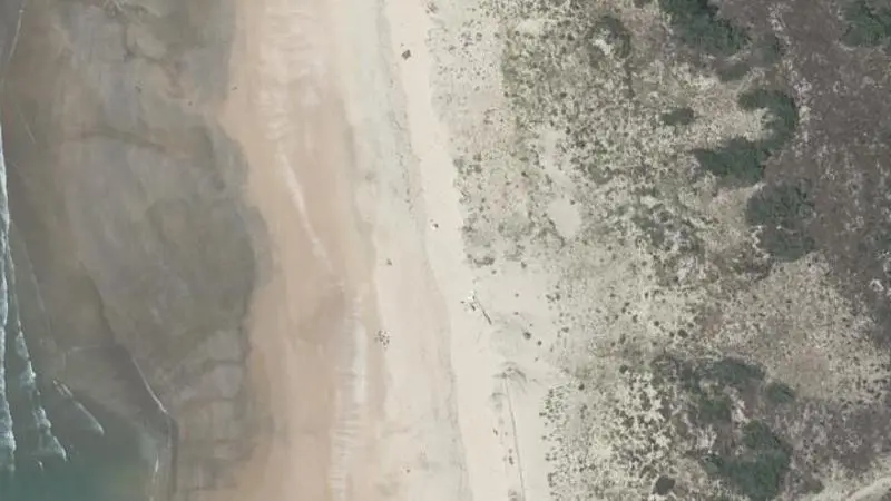 Vue aérienne : La Grande Plage