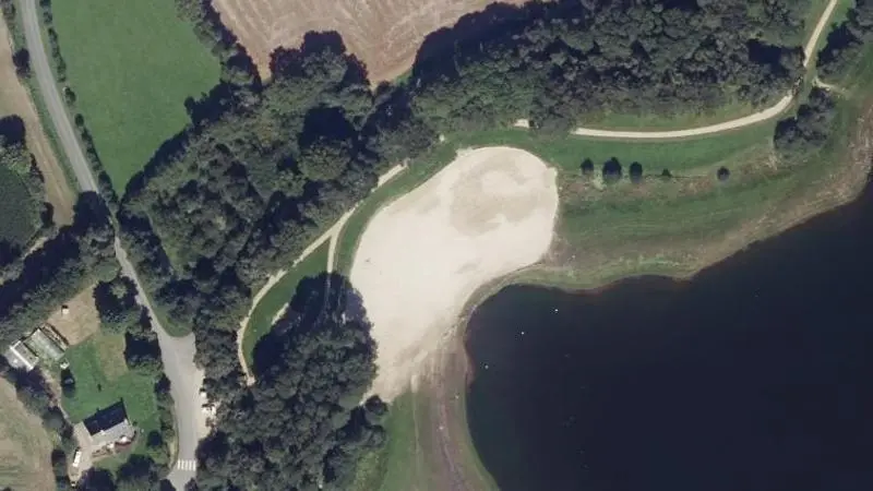 Vue aérienne : Plage de Sizun