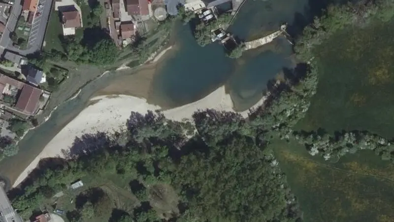 Vue aérienne : Plage de la Bruxenelle