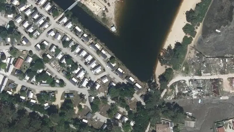 Vue aérienne : Camping les Viviers