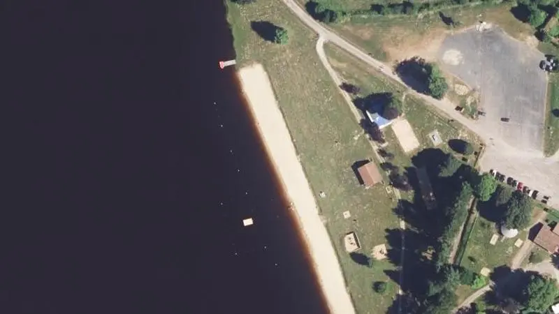 Vue aérienne : Le Lac