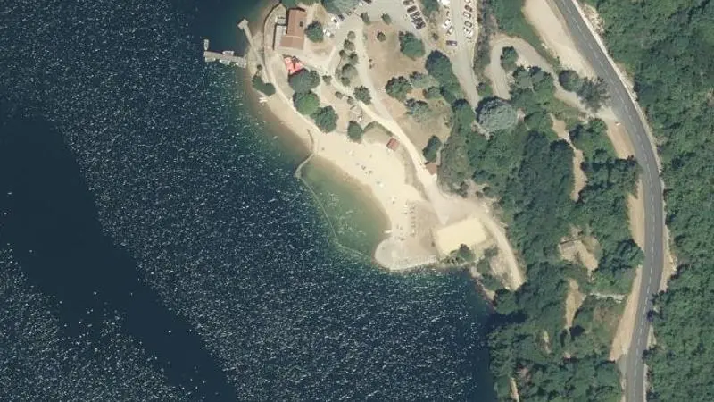 Vue aérienne : Barrage de Villefort