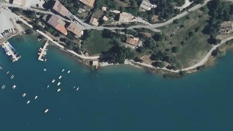 Vue aérienne : Base Nautique