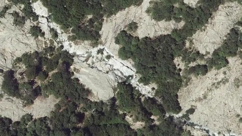 Vue aérienne : Baignade de l'Agnone