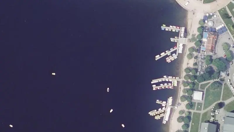 Vue aérienne : Base de l'Union Nautique