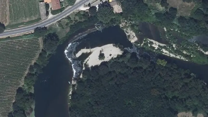 Vue aérienne : Plage de la Cèze