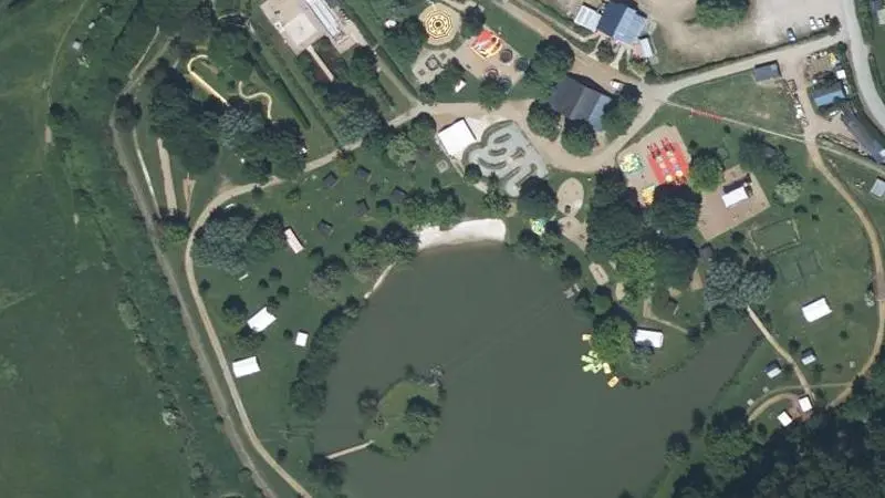 Vue aérienne : Parc de Loisirs de l'Etang