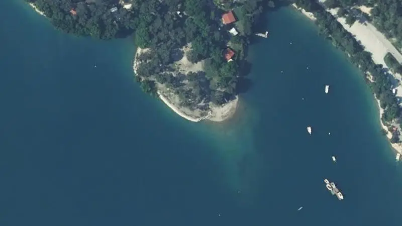 Vue aérienne : Baie de Chanteloube