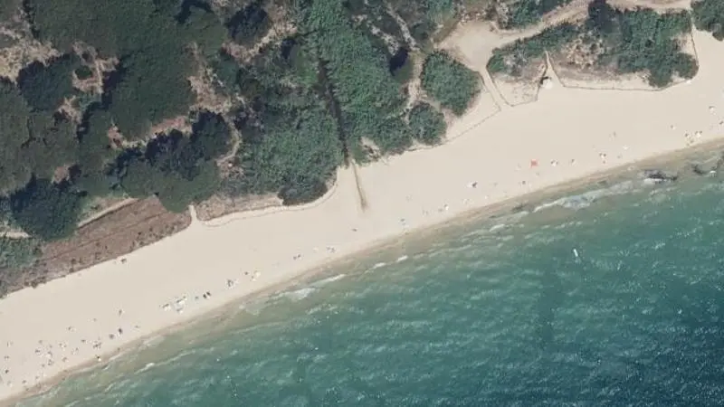 Vue aérienne : Plage Pardigon