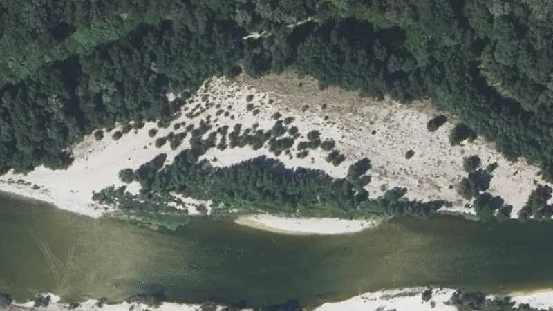 Vue aérienne : Plage du Gardon
