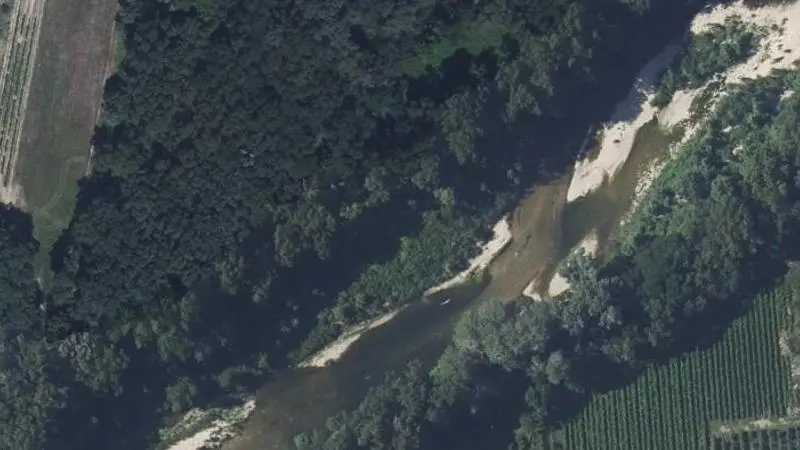 Vue aérienne : Plage de la Cèze