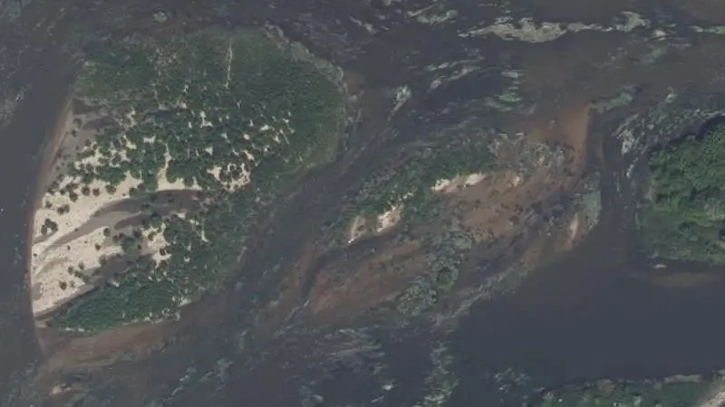 Vue aérienne : Plage de la Loire