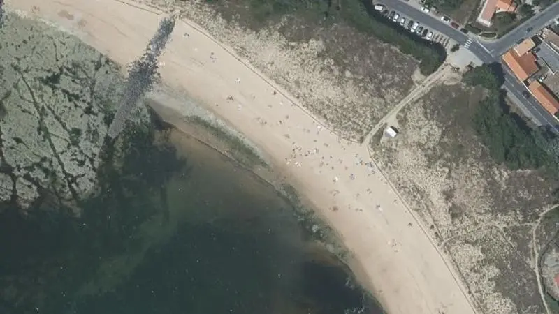 Vue aérienne : Plage de la Conche Matha