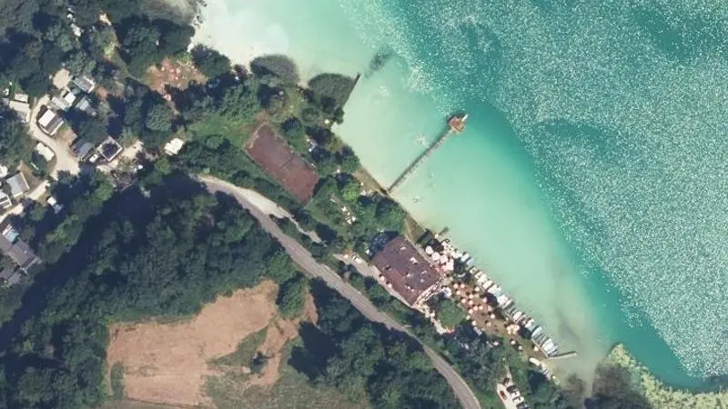 Vue aérienne : Plage Hotel les Sirenes