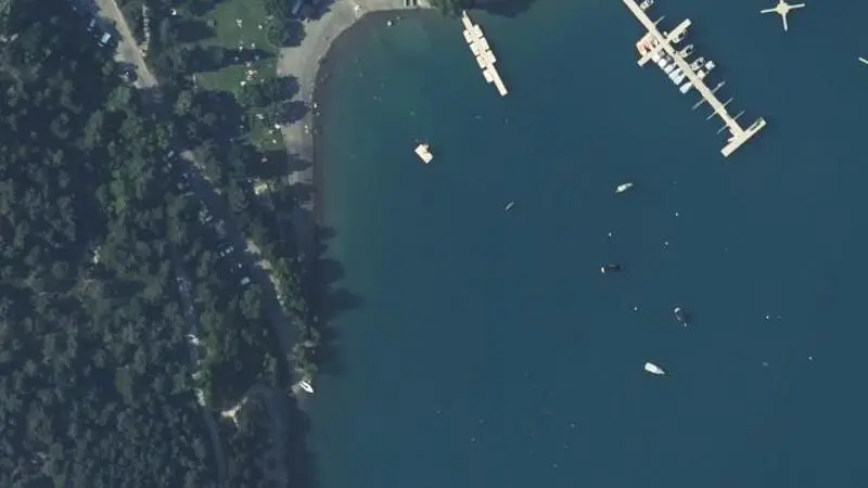 Vue aérienne : Baie St Michel
