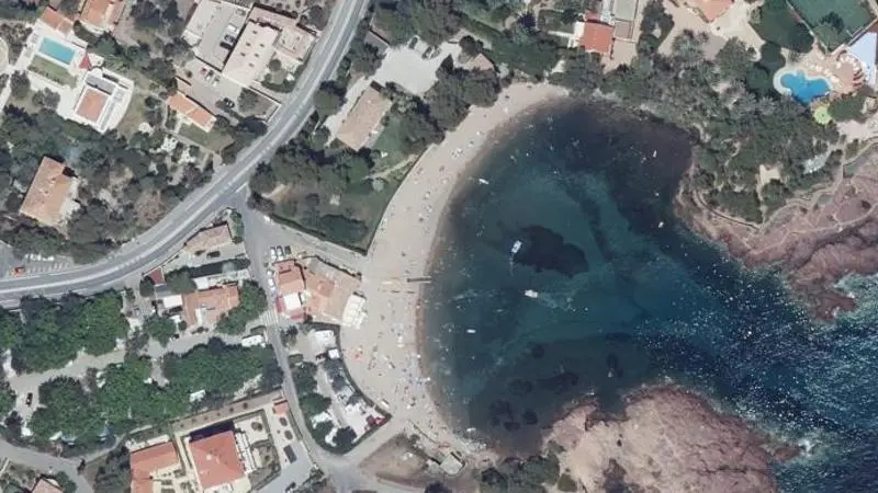 Vue aérienne : Plage Camp Long