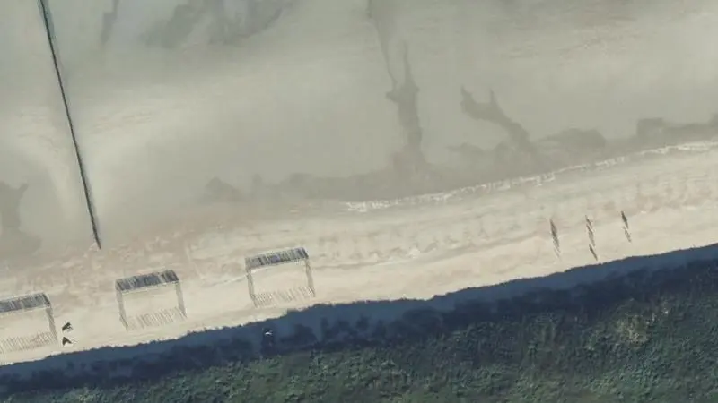 Vue aérienne : Oye-Plage les Dunes