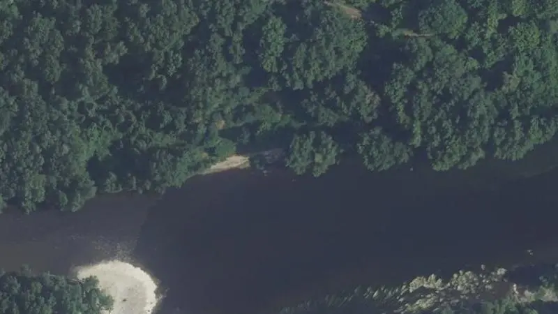 Vue aérienne : Plage de la Borie