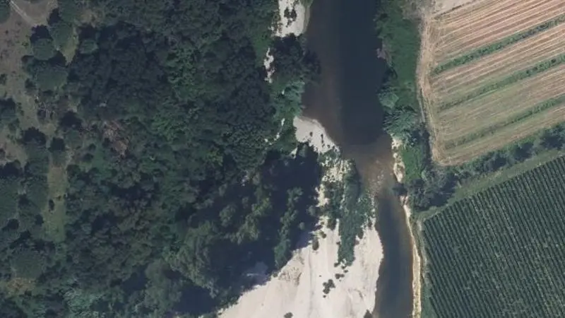 Vue aérienne : Plage de la Cèze