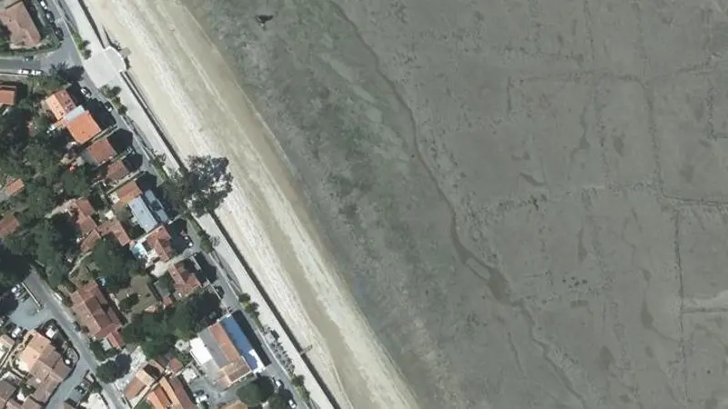 Vue aérienne : La Petite Plage