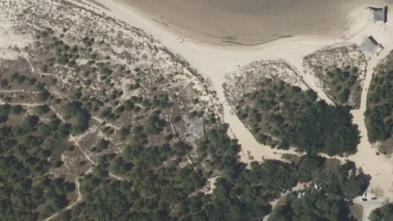 Vue aérienne : Plage du Galon D'Or