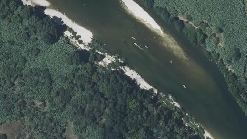 Vue aérienne : Plage du Gardon