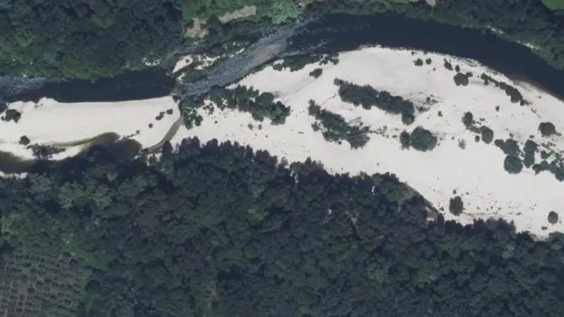 Vue aérienne : Plage de la Cèze