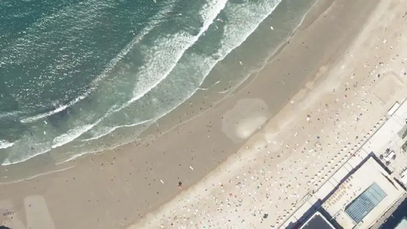 Vue aérienne : Grande Plage Sud (casino)
