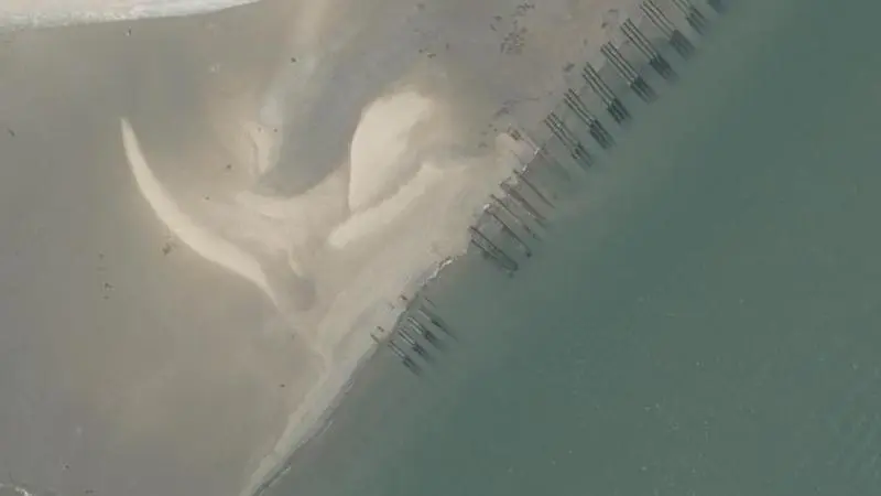 Vue aérienne : Plage de Gatseau