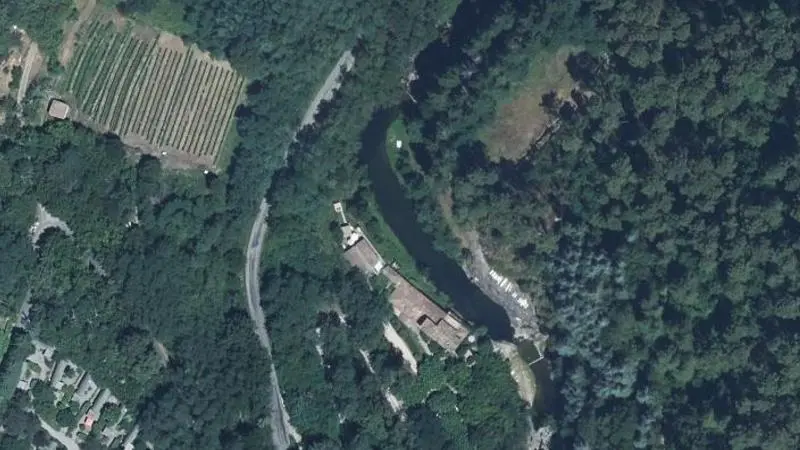 Vue aérienne : L'Alune a la Plage Privee le Moulin d'Alune
