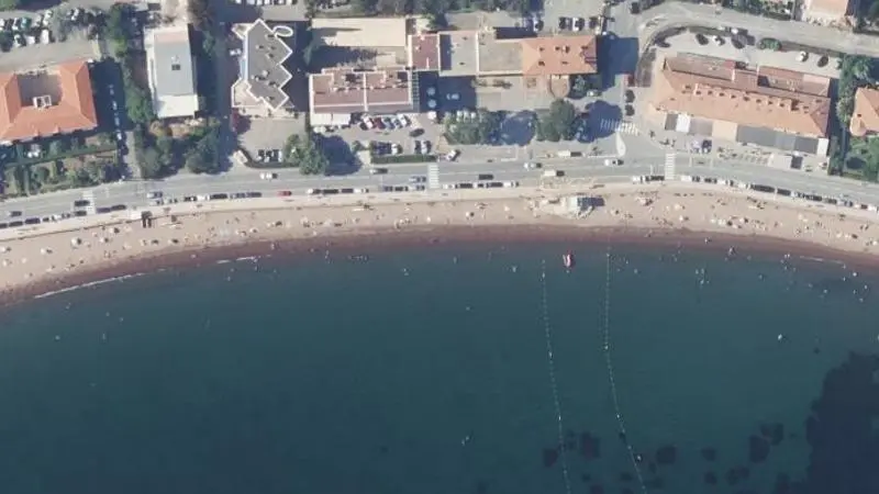Vue aérienne : Plage Agay