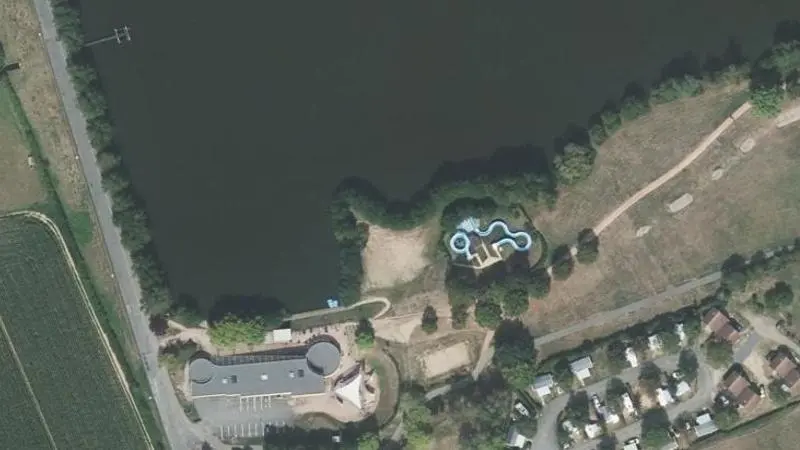 Vue aérienne : Base nautique