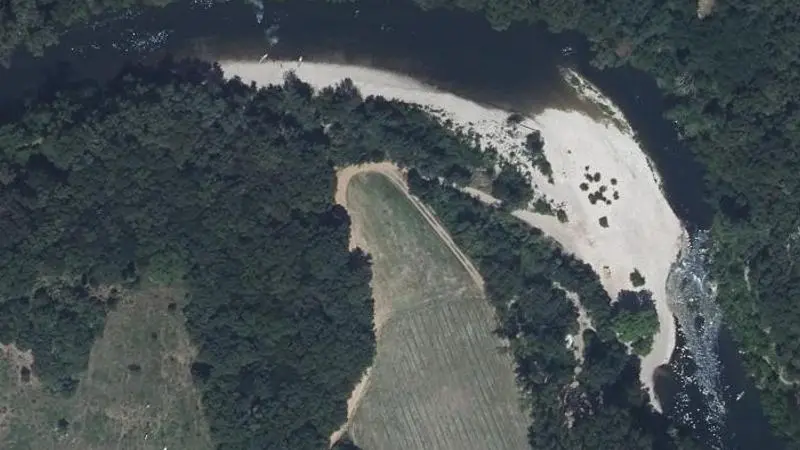 Vue aérienne : Plage de la Cèze