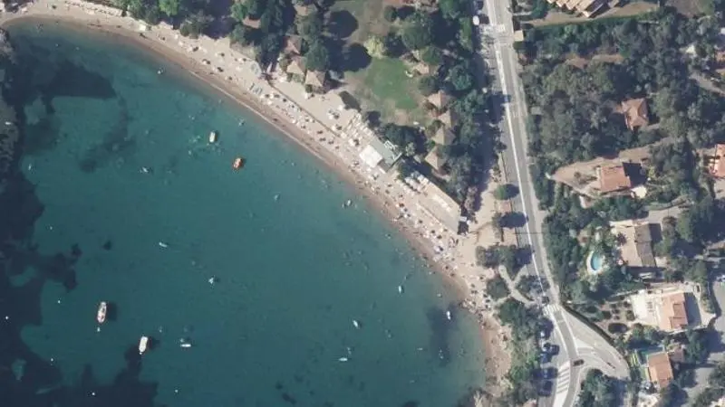 Vue aérienne : Plage la Baumette