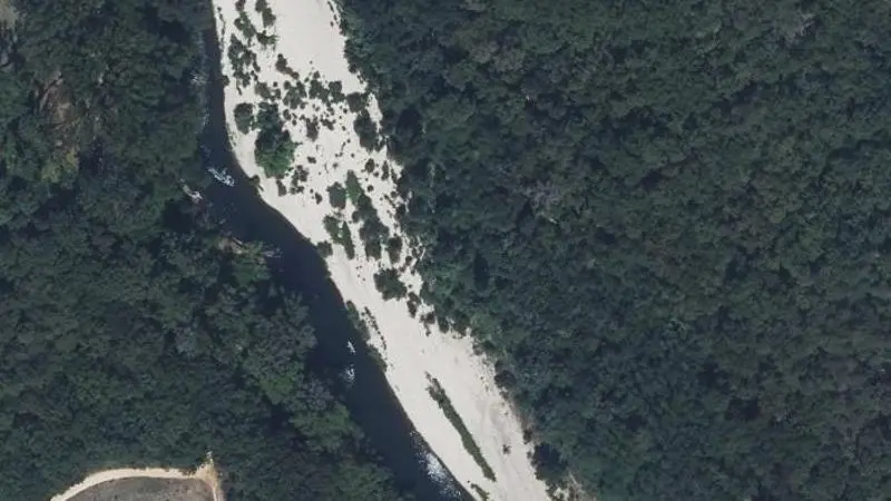 Vue aérienne : Plage de la Cèze