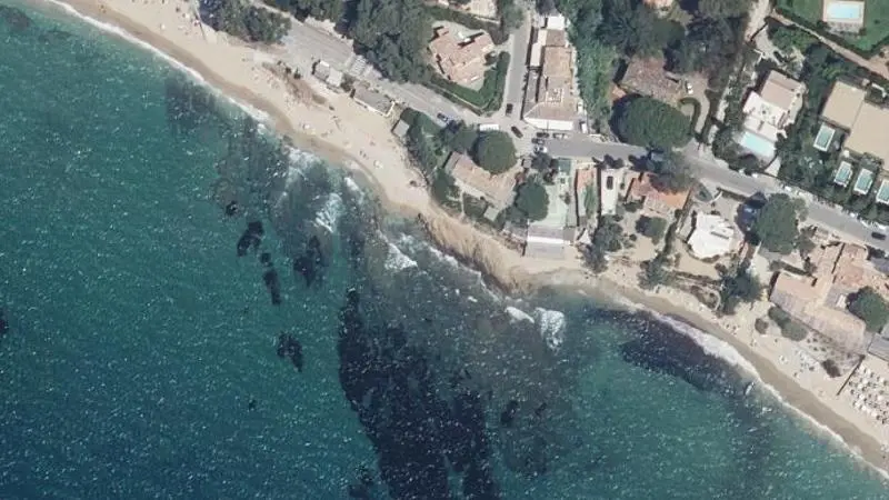 Vue aérienne : Plage Gigaro