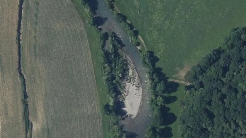 Vue aérienne : Plage de la Neste