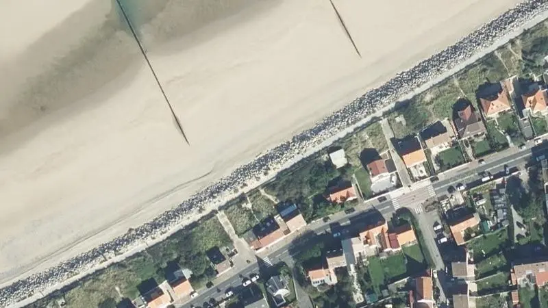 Vue aérienne : Sangatte Centre Plage