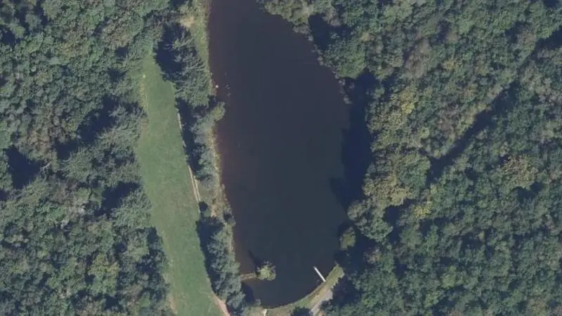 Vue aérienne : Etang de la Tine