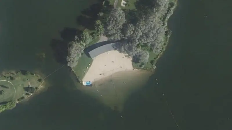 Vue aérienne : Plage de la Petite Garenne