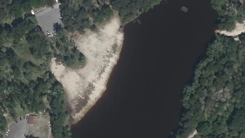 Vue aérienne : Lac du Moulin Blanc