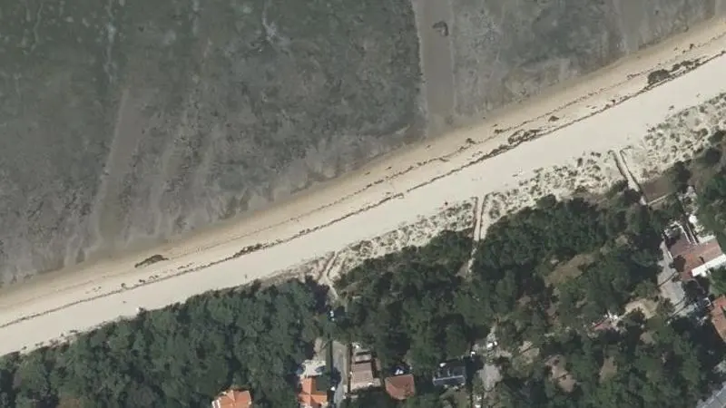 Vue aérienne : Plage de la Cepe