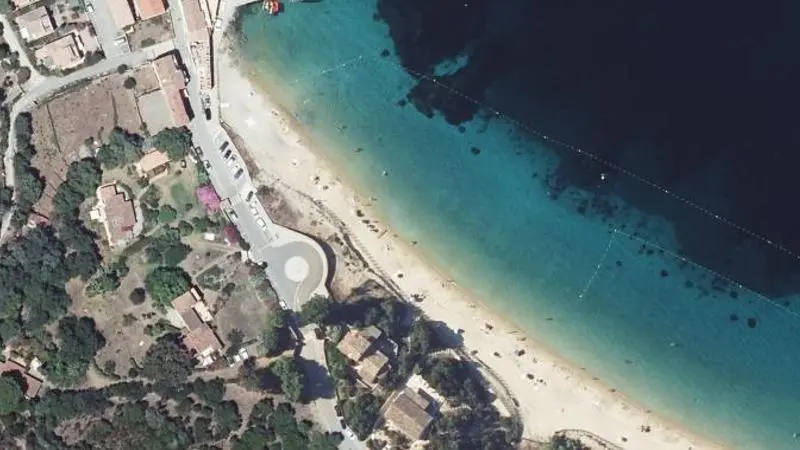Vue aérienne : Campomoro Sud