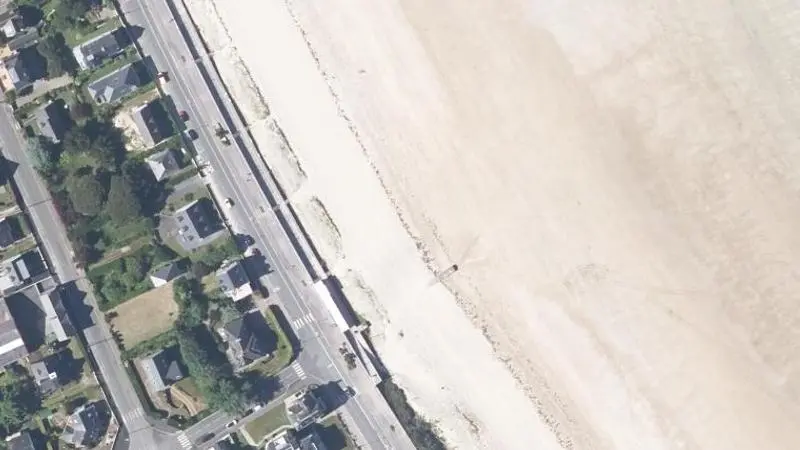 Vue aérienne : Grande Plage