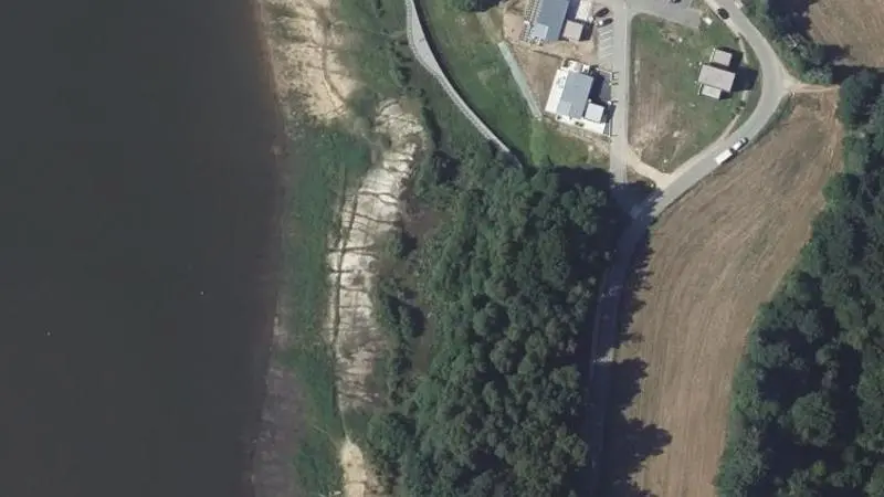 Vue aérienne : Route du Rivage
